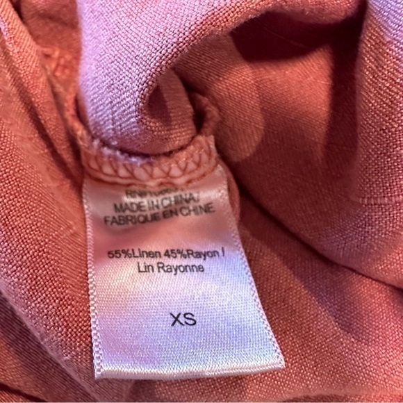 YOUNG Broke & Fabulous-Linen Blend Shorts With Raw Hem (Size:XS) - Picture 7 of 8